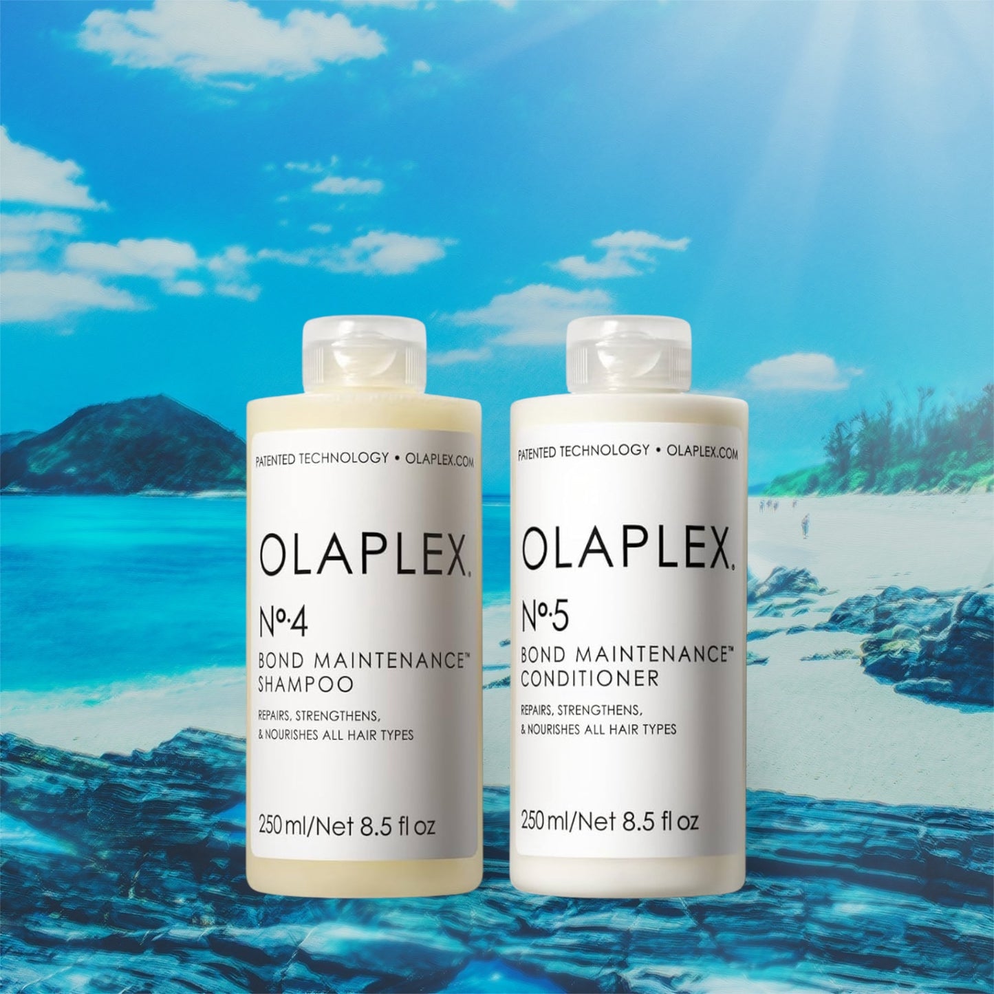 Olaplex No. 4 Bond Maintenance Shampoo: Olaplex No. 5 Bond Maintenance Conditioner: