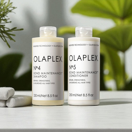 Olaplex No. 4 Bond Maintenance Shampoo: Olaplex No. 5 Bond Maintenance Conditioner: